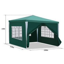 Laden Sie das Bild in den Galerie-Viewer, Pavillon 3x3 Meter Partyzelt Gartenzelt Pergola wasserdicht Partyzelt Luxus