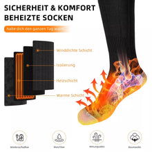 Laden Sie das Bild in den Galerie-Viewer, Heizbares Paar Socken mit 2 x Akku 4000 mAh. Nie mehr kalte Füße! Perfekt in der kalten Jahreszeit.