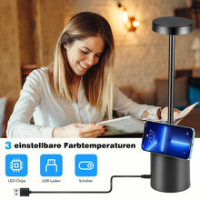 Laden Sie das Bild in den Galerie-Viewer, LED Tischlampe. Lampe mit Dimmung. Akkubetrieb. Nachttisch, Gartentisch. Exklusiv. Touch-Funktion