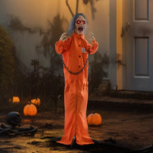 Laden Sie das Bild in den Galerie-Viewer, Halloween Dekoration Gefangener 85 cm mit LED-Lichter, Soundfunktion