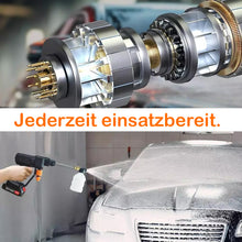 Laden Sie das Bild in den Galerie-Viewer, Mobiler Akku-Hochdruckreiniger Modell 2026 mit 2 Akkus inkl. Ladegerät und viel Zubehör!