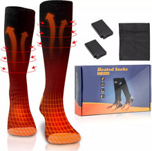 Laden Sie das Bild in den Galerie-Viewer, Heizbares Paar Socken mit 2 x Akku 4000 mAh. Nie mehr kalte Füße! Perfekt in der kalten Jahreszeit.