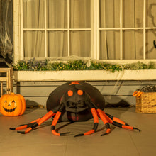 Laden Sie das Bild in den Galerie-Viewer, Aufblasbare Halloweendeko Große Spinne 43 cm mit LED-Beleuchtung