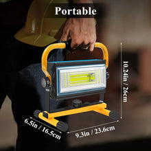 Laden Sie das Bild in den Galerie-Viewer, 80-100 Watt Akku-LED-Strahler, Baustrahler. Neues Modell!