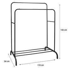 Laden Sie das Bild in den Galerie-Viewer, Budget - Kleiderständer aus Metall. Begehbarer Kleiderschrank. Messe, Zimmer, Unterkunft. Praktisch.