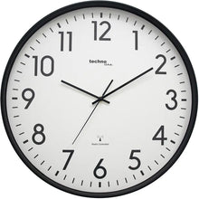 Laden Sie das Bild in den Galerie-Viewer, Riesige Hallen-Funk-Wanduhr Aluminium, klassische Anzeige, Funkuhr, Ø 50,5 cm