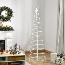 Laden Sie das Bild in den Galerie-Viewer, Moderner Spiral-Weihnachtsbaum mit LED-Lichtern – 183 cm