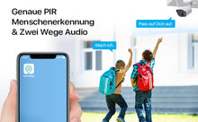 Laden Sie das Bild in den Galerie-Viewer, Kabellose WLAN Internet-Kamera mit Solarbetrieb - Akkubetrieb - Testen Sie 6 Wochen gratis!