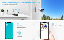 Laden Sie das Bild in den Galerie-Viewer, Kabellose WLAN Internet-Kamera mit Solarbetrieb - Akkubetrieb - Testen Sie 6 Wochen gratis!