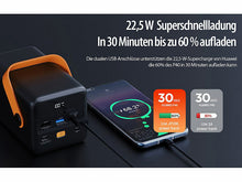 Laden Sie das Bild in den Galerie-Viewer, Stärkste tragbare Powerbank 60.000 mAh mit 65 Watt Schnell-Ladefunktionen. Smartphone 10 x laden.