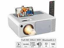 Laden Sie das Bild in den Galerie-Viewer, Heimkino oder Business Beamer Full HD 1080p, 18.000 Lumen Bis 5,3 Meter