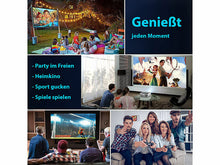 Laden Sie das Bild in den Galerie-Viewer, Heimkino oder Business Beamer Full HD 1080p, 18.000 Lumen Bis 5,3 Meter