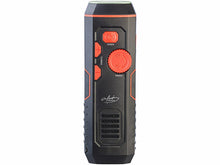 Laden Sie das Bild in den Galerie-Viewer, Taschenlampe Outdoor mit Kurbel inkl. Solar-Radio Kurbelradio. Überall einsetzbar. Unabhängig. Mit Sirene 120 db