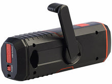 Laden Sie das Bild in den Galerie-Viewer, Taschenlampe Outdoor mit Kurbel inkl. Solar-Radio Kurbelradio. Überall einsetzbar. Unabhängig. Mit Sirene 120 db