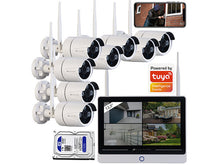 Laden Sie das Bild in den Galerie-Viewer, Kamera-Überwachungssystem (mit Monitor) mit 8 WLAN-Internetkameras QHD-Auflösung 2.304 x 1.296 Pixel (2K 1296p)