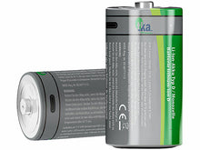 Laden Sie das Bild in den Galerie-Viewer, Neu: Kombi-Set Lithium-Ion-Akkus (USB-C Batterien aller Batteriesorten) welche sich überall aufladen lassen per USB