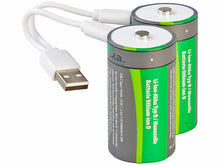 Laden Sie das Bild in den Galerie-Viewer, Neu: Kombi-Set Lithium-Ion-Akkus (USB-C Batterien aller Batteriesorten) welche sich überall aufladen lassen per USB