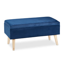Laden Sie das Bild in den Galerie-Viewer, Sitztruhe 40 Liter. 80 x 40 x 39,5 cm. Mit Stauraum, Sitztruhe, Sitzhocker mit Stoff-Polsterung.
