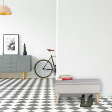 Laden Sie das Bild in den Galerie-Viewer, Sitztruhe 40 Liter. 80 x 40 x 39,5 cm. Mit Stauraum, Sitztruhe, Sitzhocker mit Stoff-Polsterung.