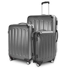 Laden Sie das Bild in den Galerie-Viewer, Kofferset 3-teilig komplett. Hartschalenkoffer. Reisekoffer. Komplettset. 3 Größen.