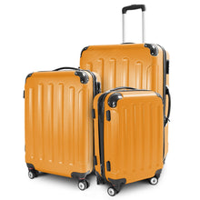 Laden Sie das Bild in den Galerie-Viewer, Kofferset 3-teilig komplett. Hartschalenkoffer. Reisekoffer. Komplettset. 3 Größen.
