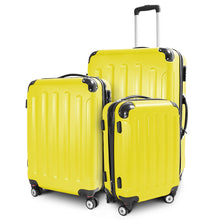 Laden Sie das Bild in den Galerie-Viewer, Kofferset 3-teilig komplett. Hartschalenkoffer. Reisekoffer. Komplettset. 3 Größen.