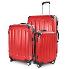 Laden Sie das Bild in den Galerie-Viewer, Kofferset 3-teilig komplett. Hartschalenkoffer. Reisekoffer. Komplettset. 3 Größen.