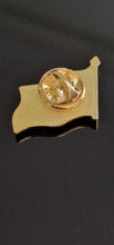 Laden Sie das Bild in den Galerie-Viewer, Anstecknadel Ukraine Flagge. Blau-Gelb mit Gold. 2cm Breite