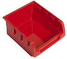 Laden Sie das Bild in den Galerie-Viewer, Wandregal mit Stapelboxen 32 tlg. Sichtlagerkästen, Steckregal, Lagerregal, Hängeregal, Sortimentskasten. Schwarz/Rot oder Schwarz/Blau