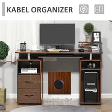 Laden Sie das Bild in den Galerie-Viewer, Computertisch Schreibtisch mit reichlich Stauraum, 2 Schubladen.