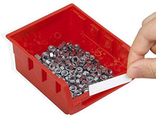 Laden Sie das Bild in den Galerie-Viewer, Wandregal mit Stapelboxen 32 tlg. Sichtlagerkästen, Steckregal, Lagerregal, Hängeregal, Sortimentskasten. Schwarz/Rot oder Schwarz/Blau
