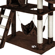 Laden Sie das Bild in den Galerie-Viewer, Katzen Kratzbaum mit vielen Kuschel- und Spielmöglichkeiten, 141cm hoch, extra breit - Diverse Farben -