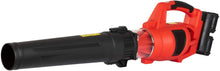 Laden Sie das Bild in den Galerie-Viewer, Akku Turbinen Laubbläser mit 40 Volt (2x 20V), 2x 2,0 Ah Lithium-Ionen Akku, 2 Stufen Drehzahlregulierung, hochwertiger Digital-Motor, Anti-Vibrationsgriff, incl. Akkus und Schnell-Ladegerät
