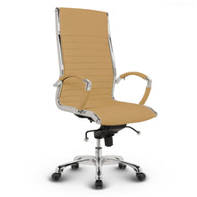Laden Sie das Bild in den Galerie-Viewer, Design Chefsessel ELEGANTO hochwertiges Rindsleder 10 Jahre Garantie