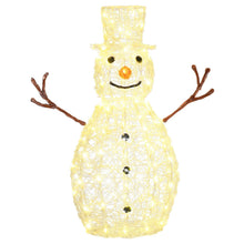 Laden Sie das Bild in den Galerie-Viewer, Schneemann Weihnachtsdeko mit LED-Beleuchtung warmweiß, 90cm