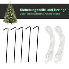 Laden Sie das Bild in den Galerie-Viewer, Aufblasbarer Weihnachtsbaum Weihnachtsmann mit LED-Beleuchtung, selbstaufblasend, 223cm