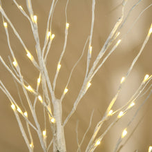 Laden Sie das Bild in den Galerie-Viewer, Birkenbaum Weihnachtsdeko mit LED-Beleuchtung warmweiß, 150cm