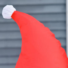 Laden Sie das Bild in den Galerie-Viewer, Aufblasbarer Weihnachtsmann sitzend mit Geschenk, 120 cm mit LED-Beleuchtung. Weihnachten Deko Luftfigur