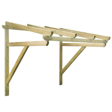 Laden Sie das Bild in den Galerie-Viewer, Vordächer Holz (Regenschutz) mit Rahmen 150/200cm Breite. Beliebig erweiterbar oder zuschneidbar.