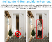 Laden Sie das Bild in den Galerie-Viewer, Überwachungskamera 4x Livebild Kamera Set mit 31 cm Monitor. 5 Megapixel. Schwenkbar. App.