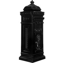 Laden Sie das Bild in den Galerie-Viewer, Edler Standbriefkasten (rostfrei) Postkasten im antiken Retrodesign. Aluminium. Über 1 Meter Höhe. 6 Farben.