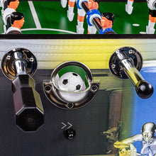 Laden Sie das Bild in den Galerie-Viewer, Turnier Tischfußball Tischkicker 60 kg. Verschiedene Farben z.B. Schwarz, Weiß, Braun, Holz oder diverse Motive. Massiv. Turniermaße.