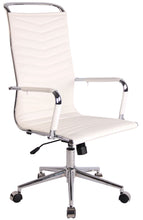 Laden Sie das Bild in den Galerie-Viewer, Leder-Bürostuhl BAT. Klassisch, schlicht und komfortabel!