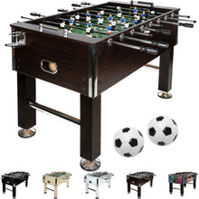 Laden Sie das Bild in den Galerie-Viewer, Turnier Tischfußball Tischkicker 60 kg. Verschiedene Farben z.B. Schwarz, Weiß, Braun, Holz oder diverse Motive. Massiv. Turniermaße.