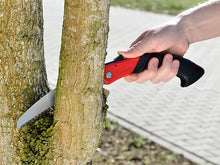 Laden Sie das Bild in den Galerie-Viewer, Japansäge, Handklappsäge: Hand-Klappsäge aus Carbonstahl mit Trapez-Verzahnung, 18 cm