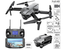 Laden Sie das Bild in den Galerie-Viewer, Premium Drohne: Faltbarer GPS-Quadrocopter, Video-Drohne, Foto-Drohne m. 4K-Cam, WLAN