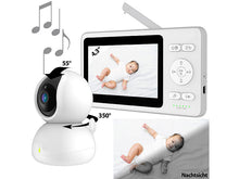 Laden Sie das Bild in den Galerie-Viewer, Babyphone einzigartig! (Schwenkbar) komplett mit Monitor im Set. 11 cm (4,3") Farbdisplay