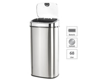 Laden Sie das Bild in den Galerie-Viewer, Abfalleimer XXL mit Hand-Bewegungssensor &amp; Aluminium-Korpus, 68 Liter oder 50 Liter