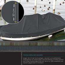 Laden Sie das Bild in den Galerie-Viewer, Premium Abdeckplane 400x500 cm Grau mit Ösen, 650 g/m² PVC Wasserdicht &amp; Reißfest - Hochwertige Plane Universell für LKW, Pool, Holz Gartenmöbel - Abdeckung, Schutzplane, Gewebeplane, 20m²