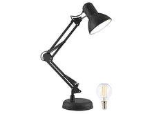 Laden Sie das Bild in den Galerie-Viewer, Retro-Schreibtischlampe mit LED-Filament-Lampe, 470 lm, 4 W, warmweiß